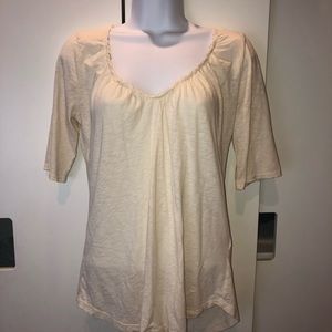 Ben & Lucia size P 100% cotton cream top